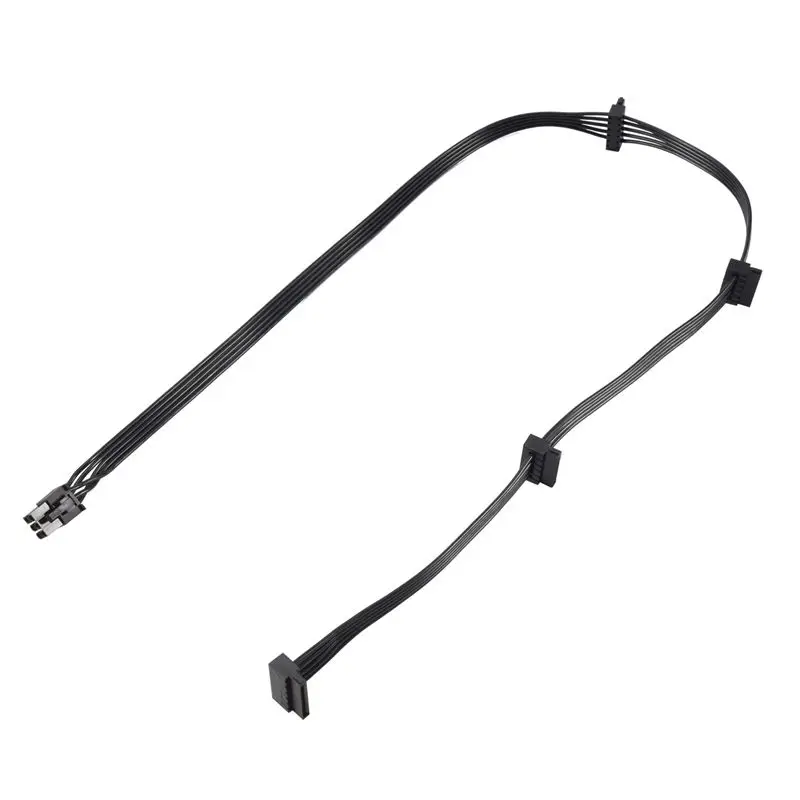 A97I-Pcie 6Pin Male To 4 SATA Power Supply Cable For Seasonic Focus+/ MK3/ FX/ P Series 850PX 750PX 650PX 550PX PSU