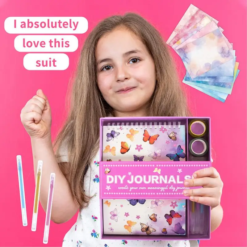 

Kids Journals For Girls Creative Journaling Art Crafts Scrapbooking Kits Unique Kids Stationary Set Scrapbook Diary Supplies Toy