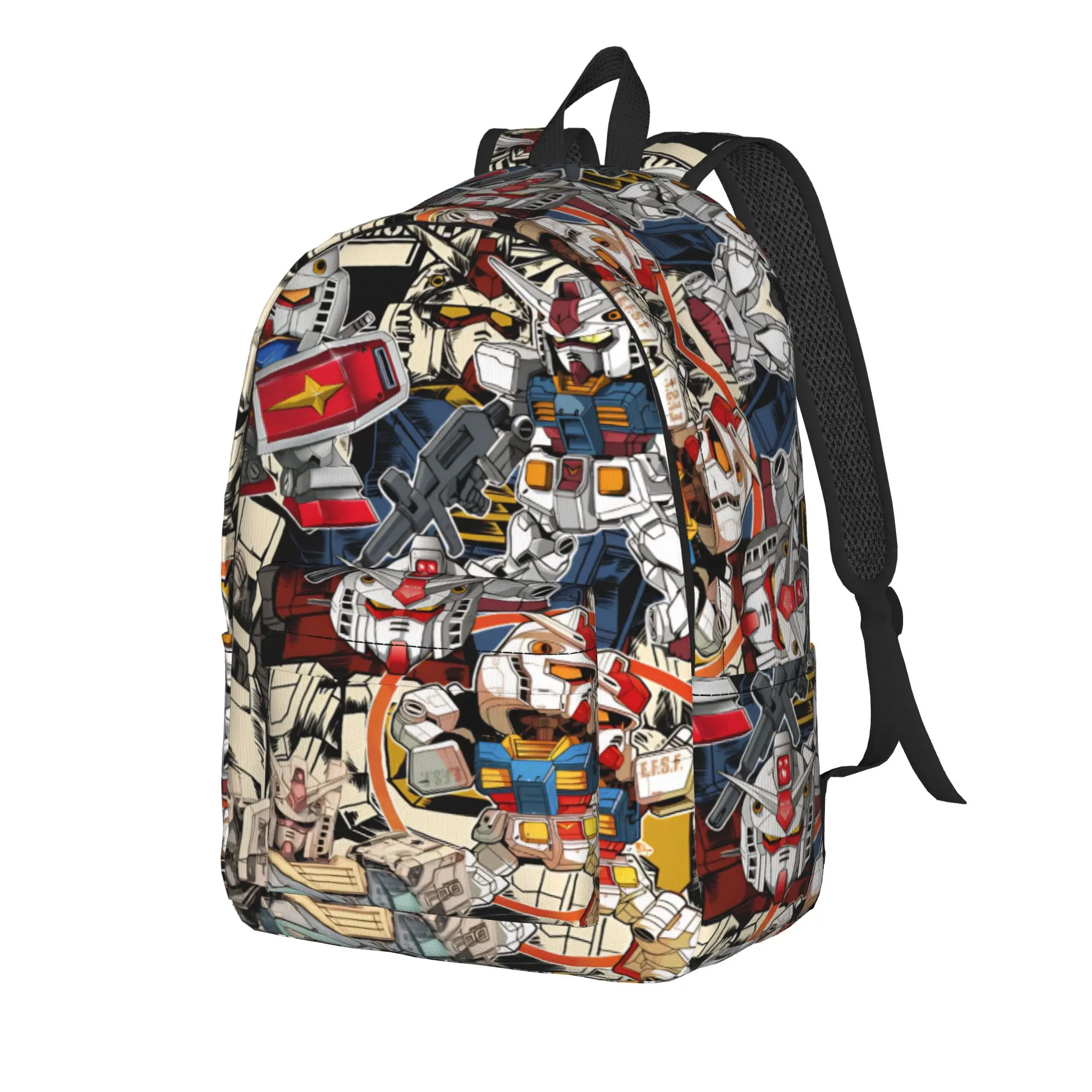 mobile suit gundams Casual Backpack Outdoor Student Work  Daypack for Men Women Laptop Canvas Bags