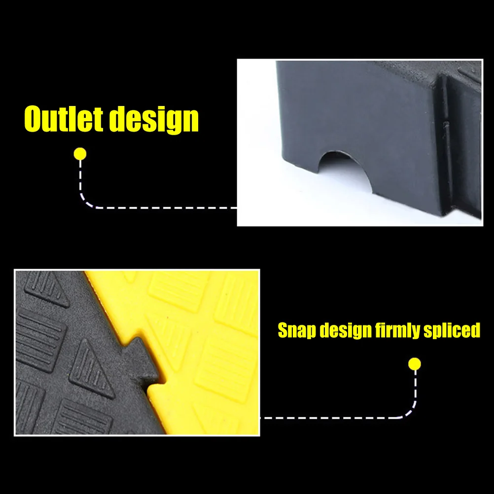 المحمولة كبح منحدر المضادة للانزلاق خفيفة الوزن عتبة المنحدر حصيرة وسادة سيارة مقطورة دراجة شاحنة دراجة نارية كرسي متحرك كبح منحدر 50*13 سنتيمتر #5