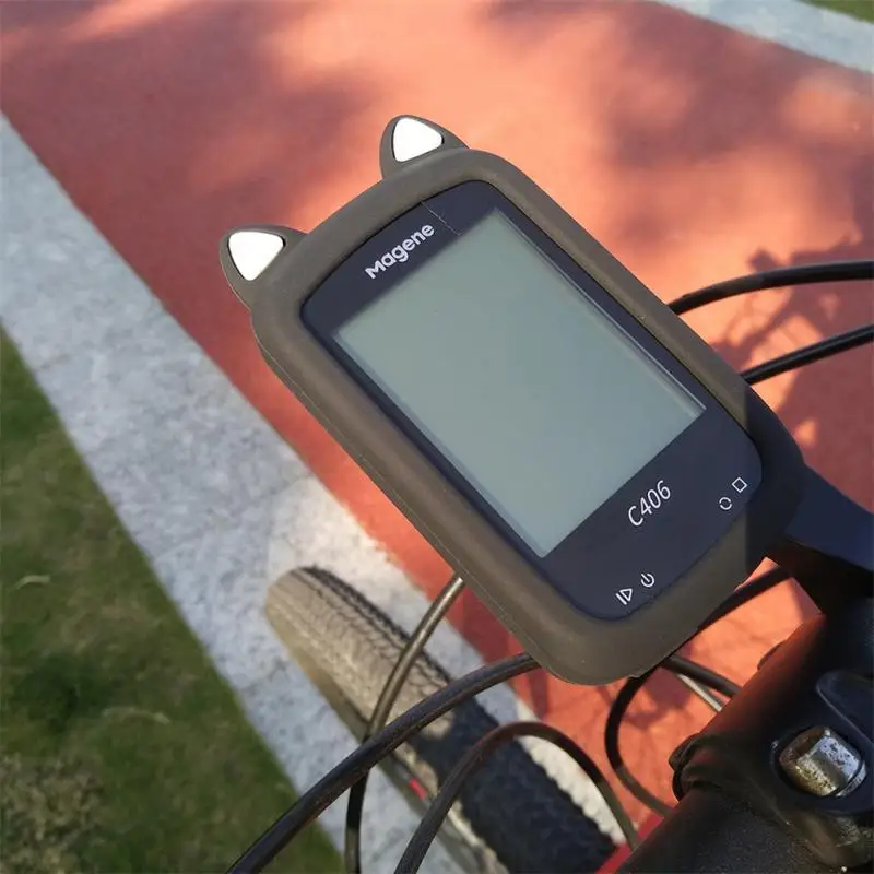 Magene دراجة الكمبيوتر C406 رمز ساعة واقية حافظة من السيليكون لون نظام تحديد المواقع مع Hd فيلم دراجة اكسسوارات 2024