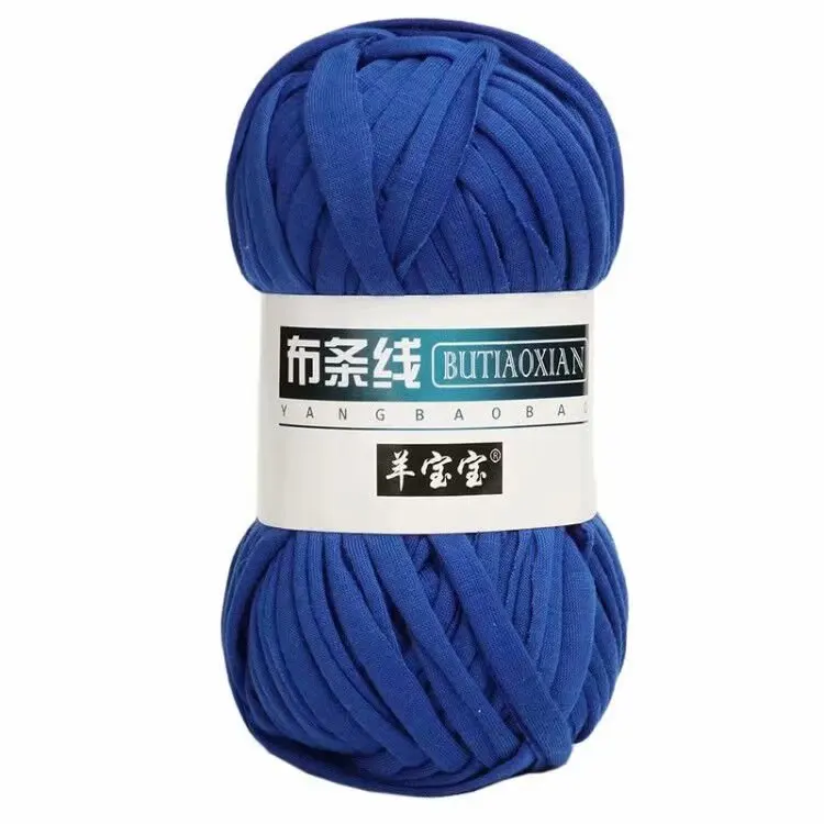 1Pc 100g T Shirt Thick Soft Cloth Yarn for Hand Knitting Crochet Woven Handbag Blanket Thick threads DIY mat slipper basket line