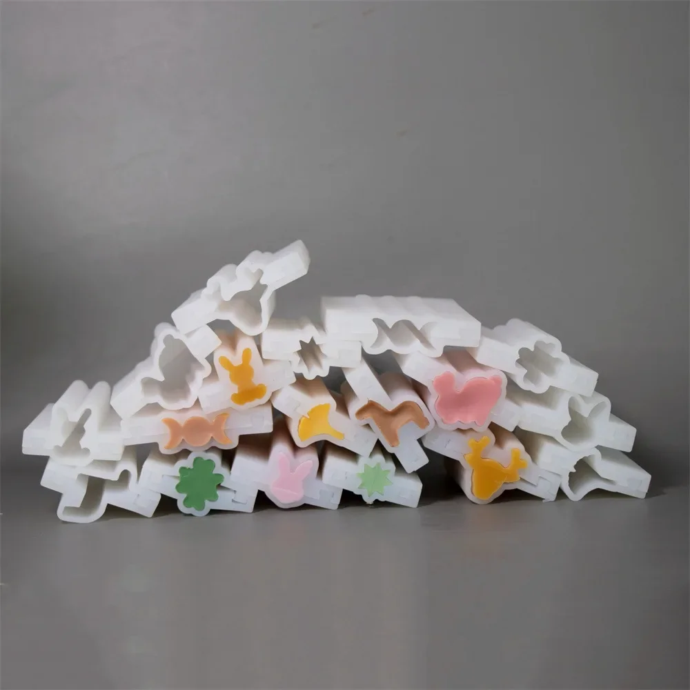 

3d Clover 12cm Silicone Mousse Tube Mold Soap Making Kit Pony Elk DIY Ginkgo Leaves Fondant Cake Decoration Baking Accessories