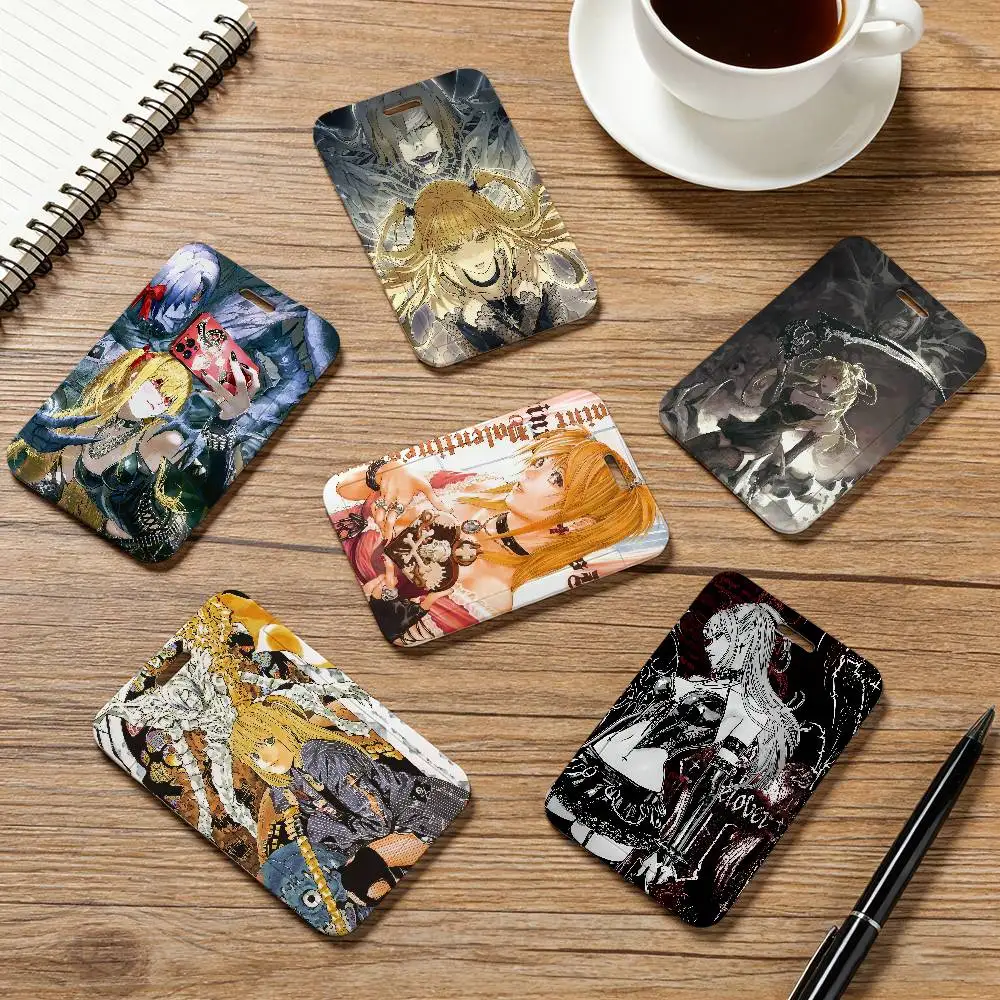 

Anime A-Amane Misa Card Holder Employee Card Cover Lanyard Work Business ID Badge Holder Name Tag Cards Case