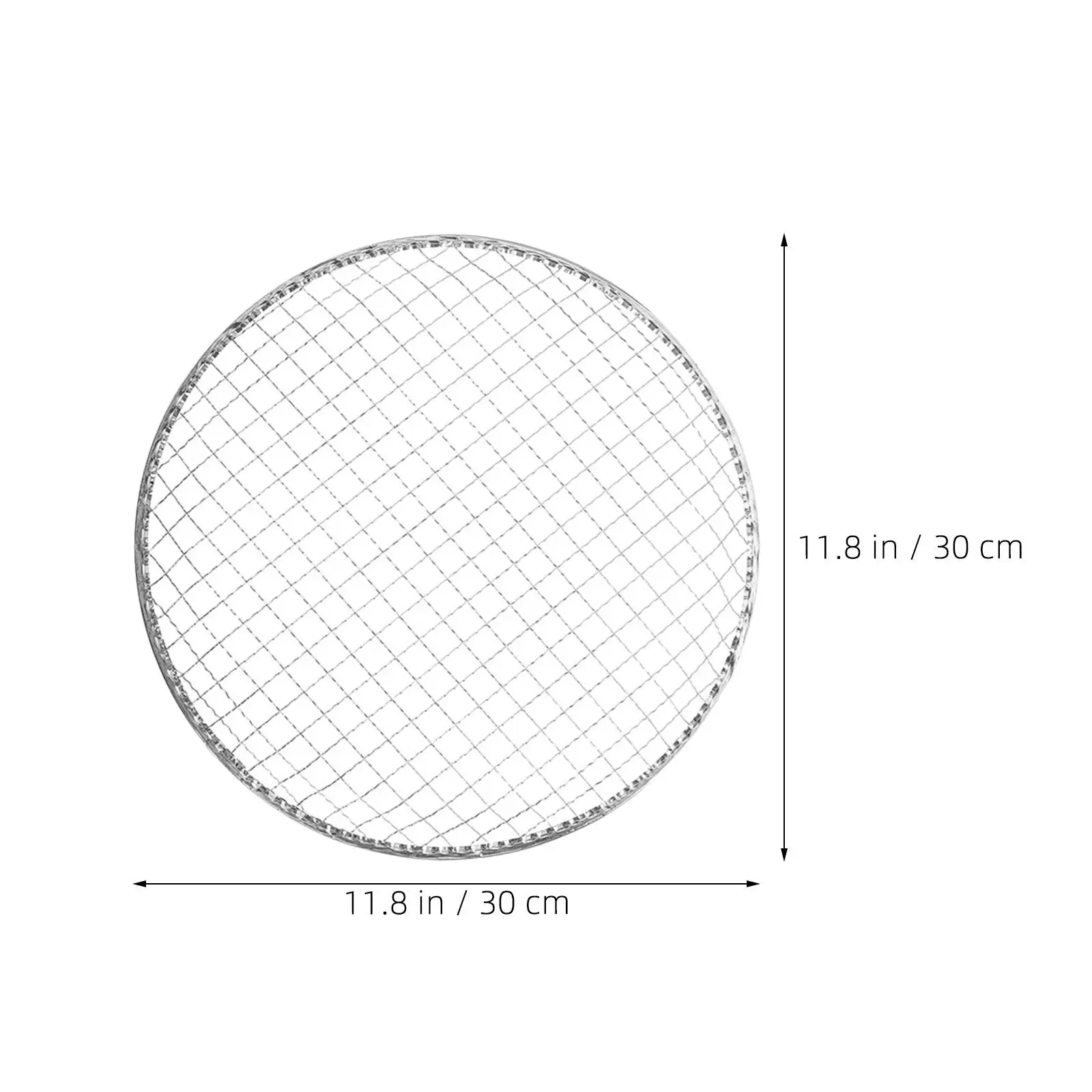 10pcs Thick Stainless Steel BBQ Grill Mesh Mat – Foldable, Reusable, for Outdoor Grilling, Camping & Picnics