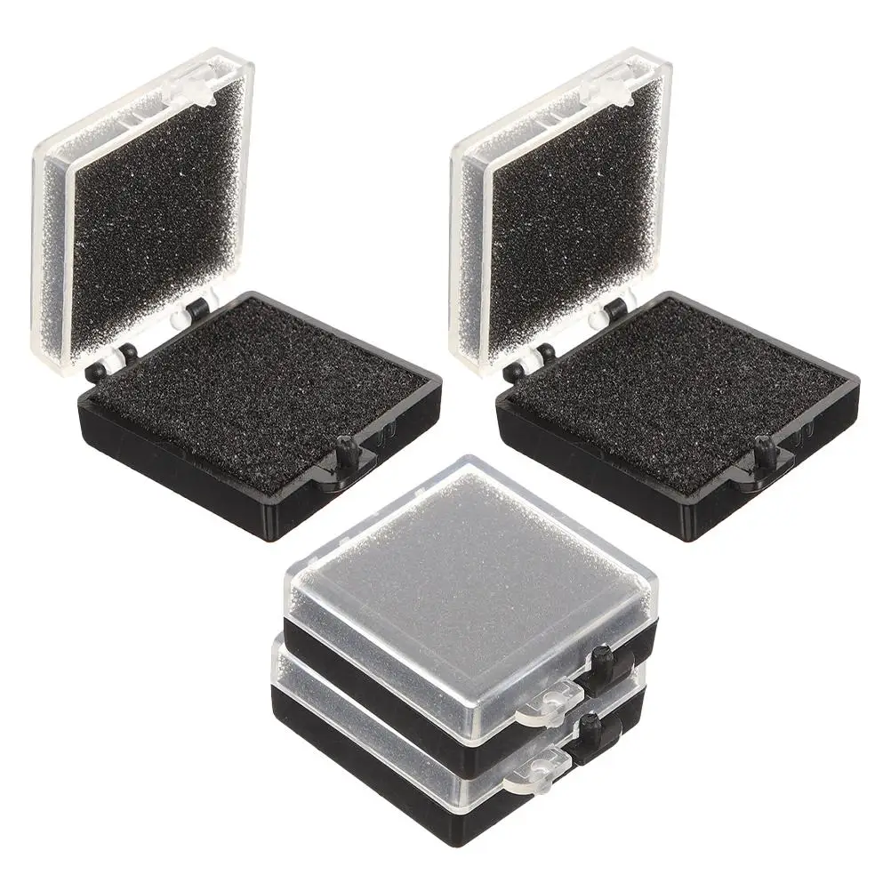 

4 Pcs Pin Display Box Electronics Sponge Insert Clear Badge Display Box Compact Portable Clear Plastic Storage