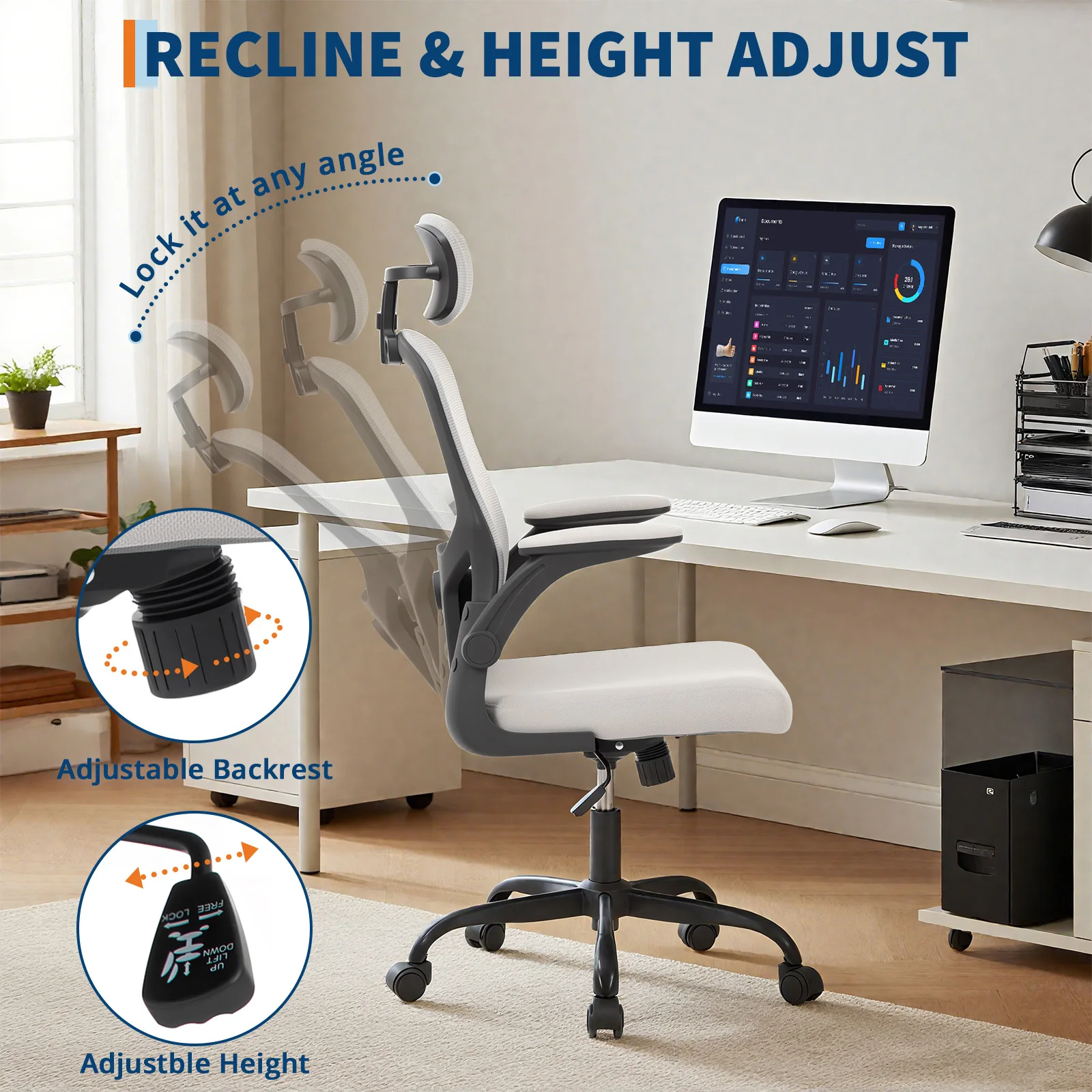 Thumbnail 4 - #21 Latest Mesh Desk Chairs Offers