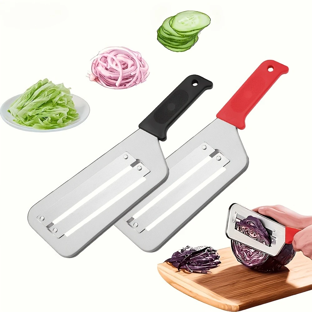 Stainless Steel Slicer Cabbage Double Grater Household Fruit Vegetable Cutting Knife Multi-functional Fish Scale Cleaner Knive