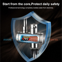 Instant Electric Water Heater 3300W EU Plug Under Sink 220V Kitchen Bathroom Tankless Hot Water Faucet Heater 360° Rotatable