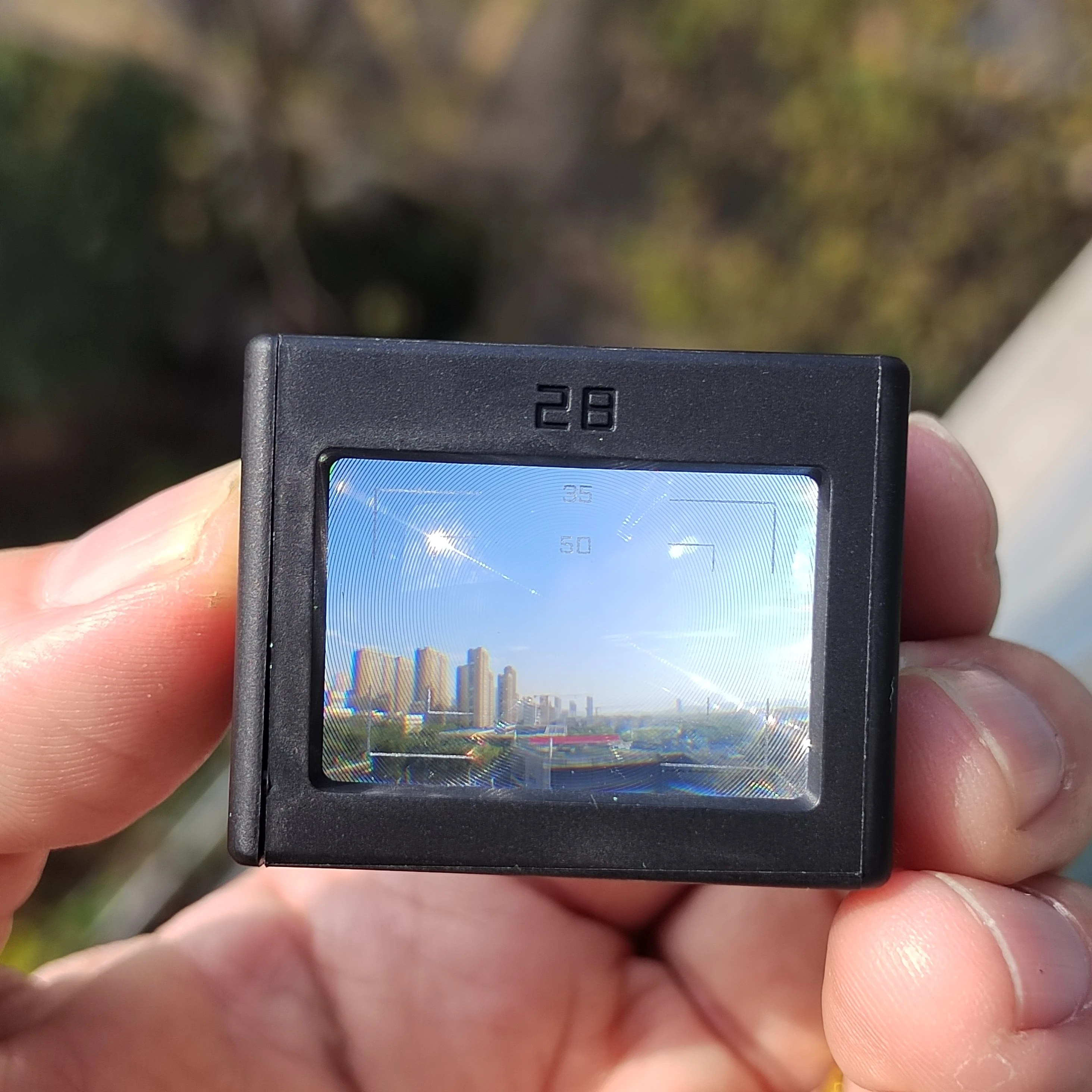 28mm(35mm/50mm) Optical Waist Level Viewfinder