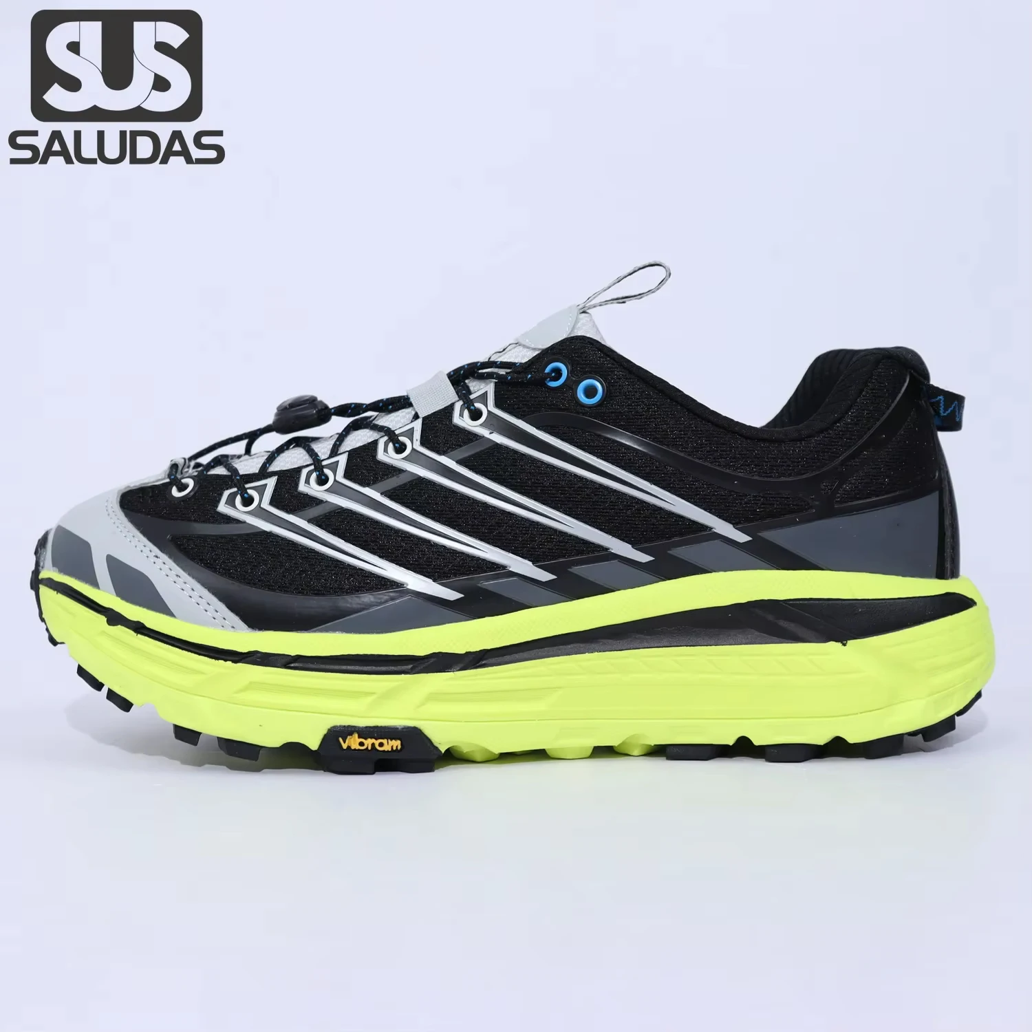 SALUDAS Original Men Trail Running Shoes Women Thick Sole Cushioning Marathon Running Shoes Non-slip Outdoor Casual Sneakers