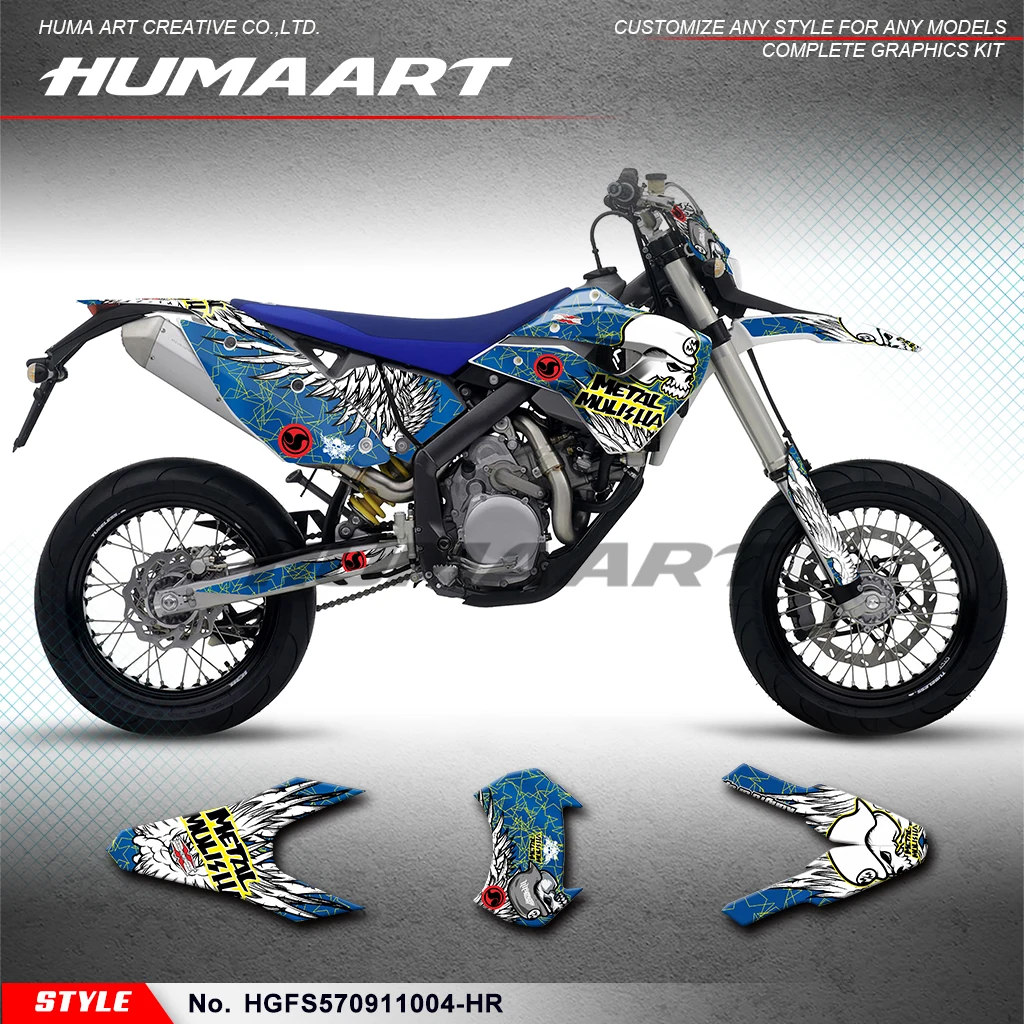 

HUMAART Racing Graphics Glossy Laminate for Husaberg FS 570 2009 2010 2011, HGFS570911004-HR