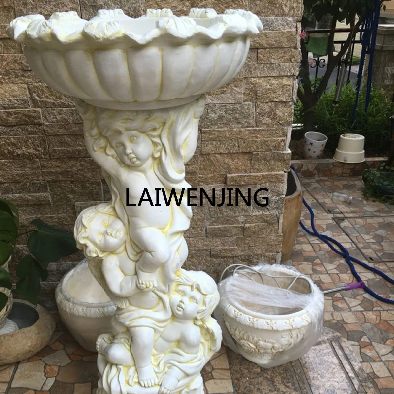 

HLZ Villa Character Green Plant Flower Garden Decoration Wedding Ornament Sculpture Landscaping Gardening Props