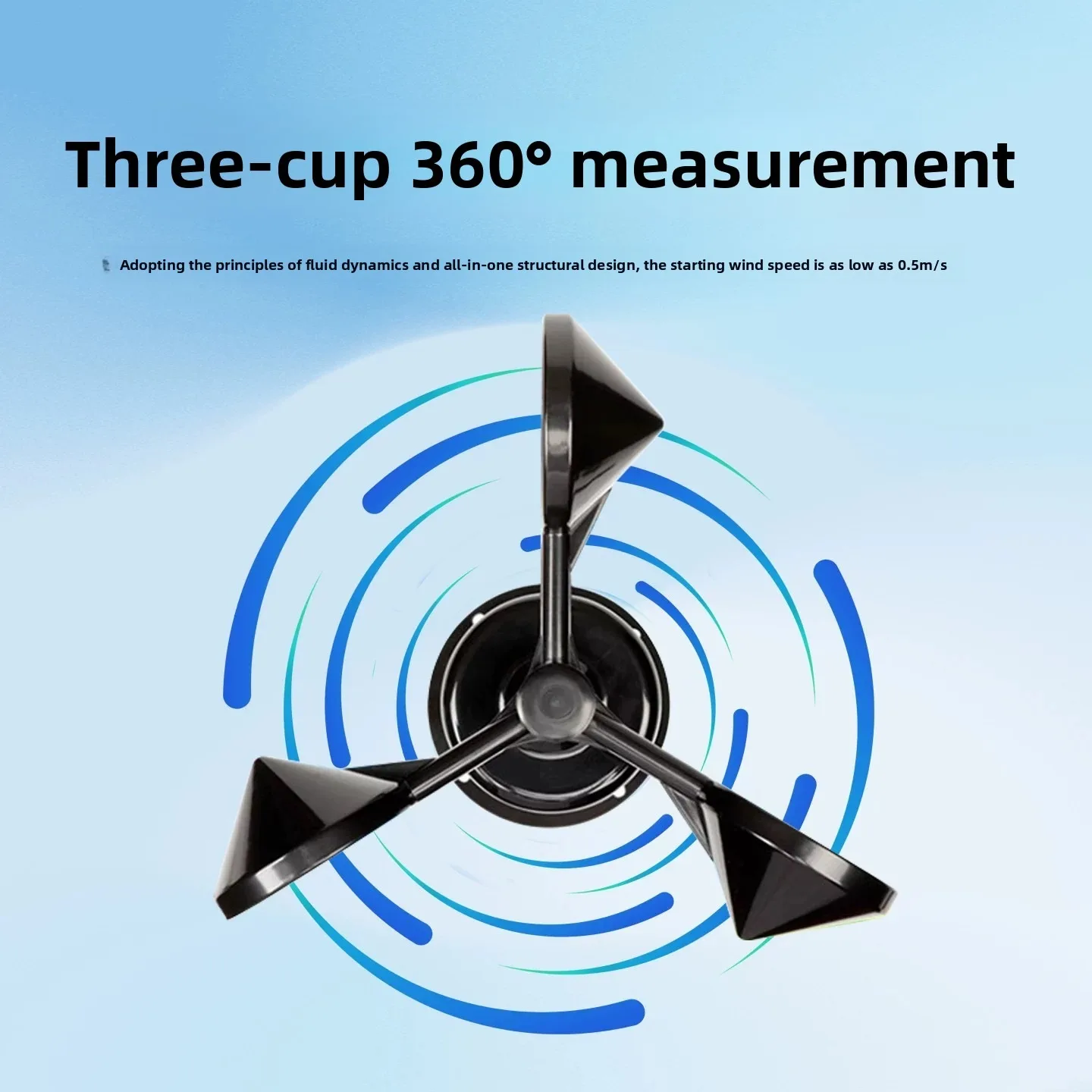 0-60m/s Wind Speed Meter Sensor High-Precision Wind Aemometer Transmitter RS485 Pulse Detector 0-5V 0-10V 4-20MA Weather Station
