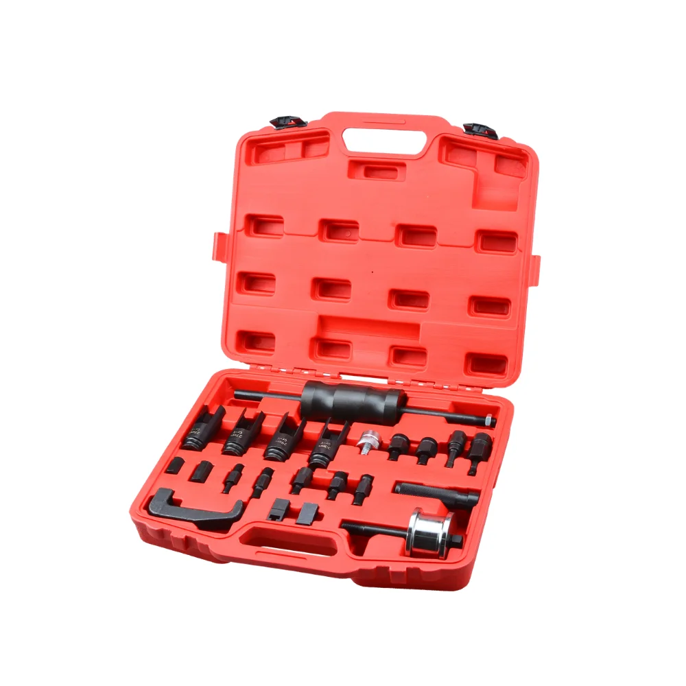 21-Piece Heavy Duty Diesel Injector Puller Kit Complete Removal Tool Set for Common Rail & Nozzle Repair