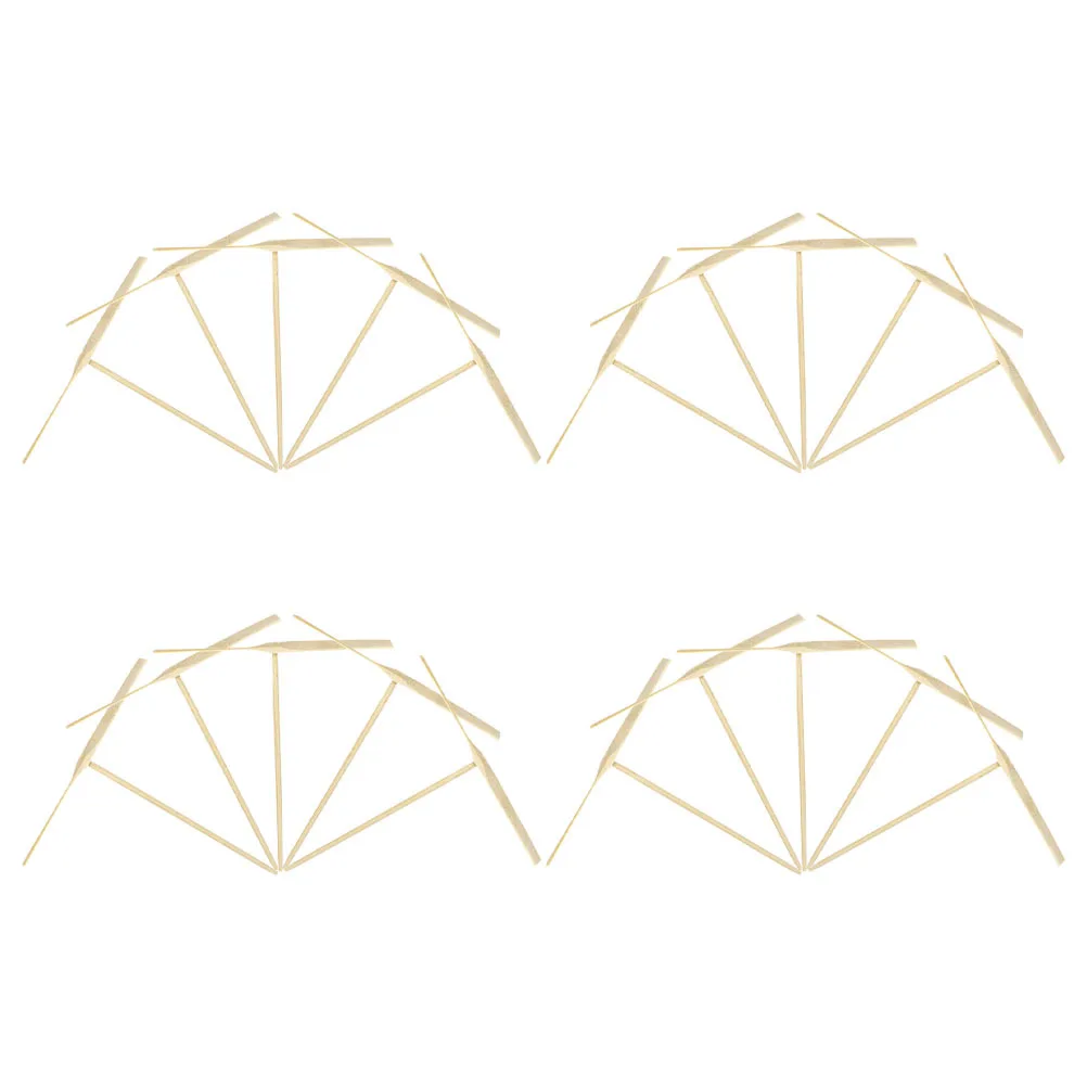 20 قطعة فرك يدويا من الخيزران اليعسوب: مروحية طائرة بسيطة تعمل بالرياح - لعبة خارجية خفيفة الوزن محمولة للأطفال - صديقة للبيئة