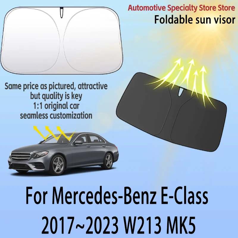 Für Mercedes-Benz E-Klasse W213 2017~2023 22 MK5 Frontscheiben-Sonnenschutz Sichtschutzvorhang Auto-Sonnenschutz Hochwertige Zubehörteile