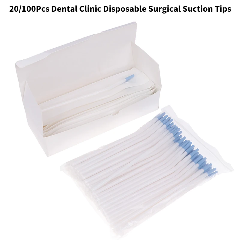 

100 шт. одноразовых хирургических насадок для отсасывания слюны, трубок для отсасывания в клинике/лаборатории, длинные, тонкие
