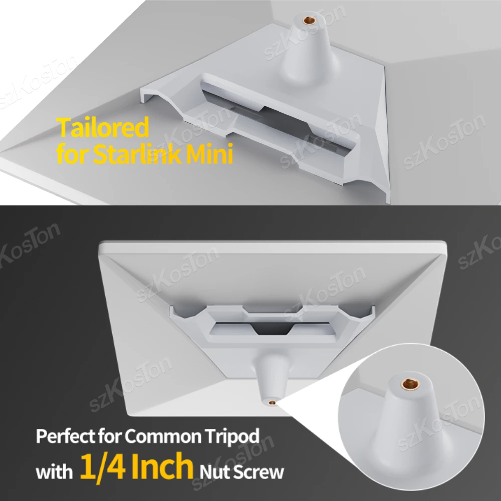 

Адаптер для штатива с резьбой 1/4 дюйма-20, совместимый с мини-антенной Starlink, крепление на подставке, прочная замена адаптера для труб