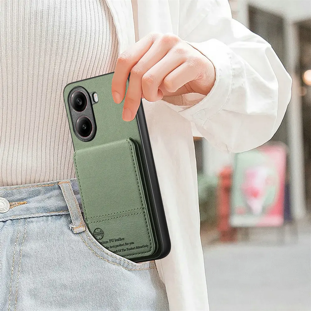 LUXURY CASE dla Xiaomi Poco X8 Pro Max 5G 2026 RFID Card Cover Wallet Holder Phone Funda Poco M7 M8 X7 X 8 F8 Ultra C85 Coque — zdjęcie produktu 6