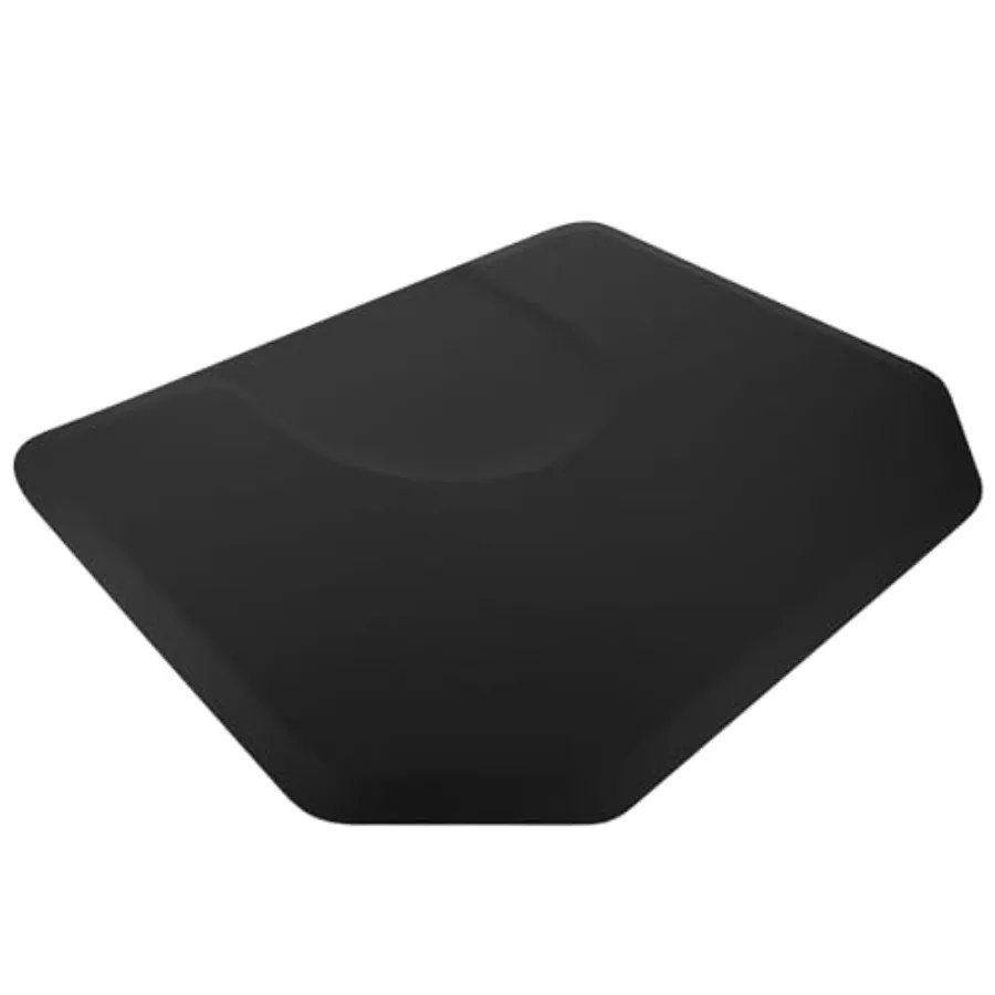 

4 ft. x 5 ft. Barber Chair Mat Anti-Fatigue Mat Salon Chair Mat Barber Comfort Support Mat - Non-Slip Durable - Black Hexagon 1