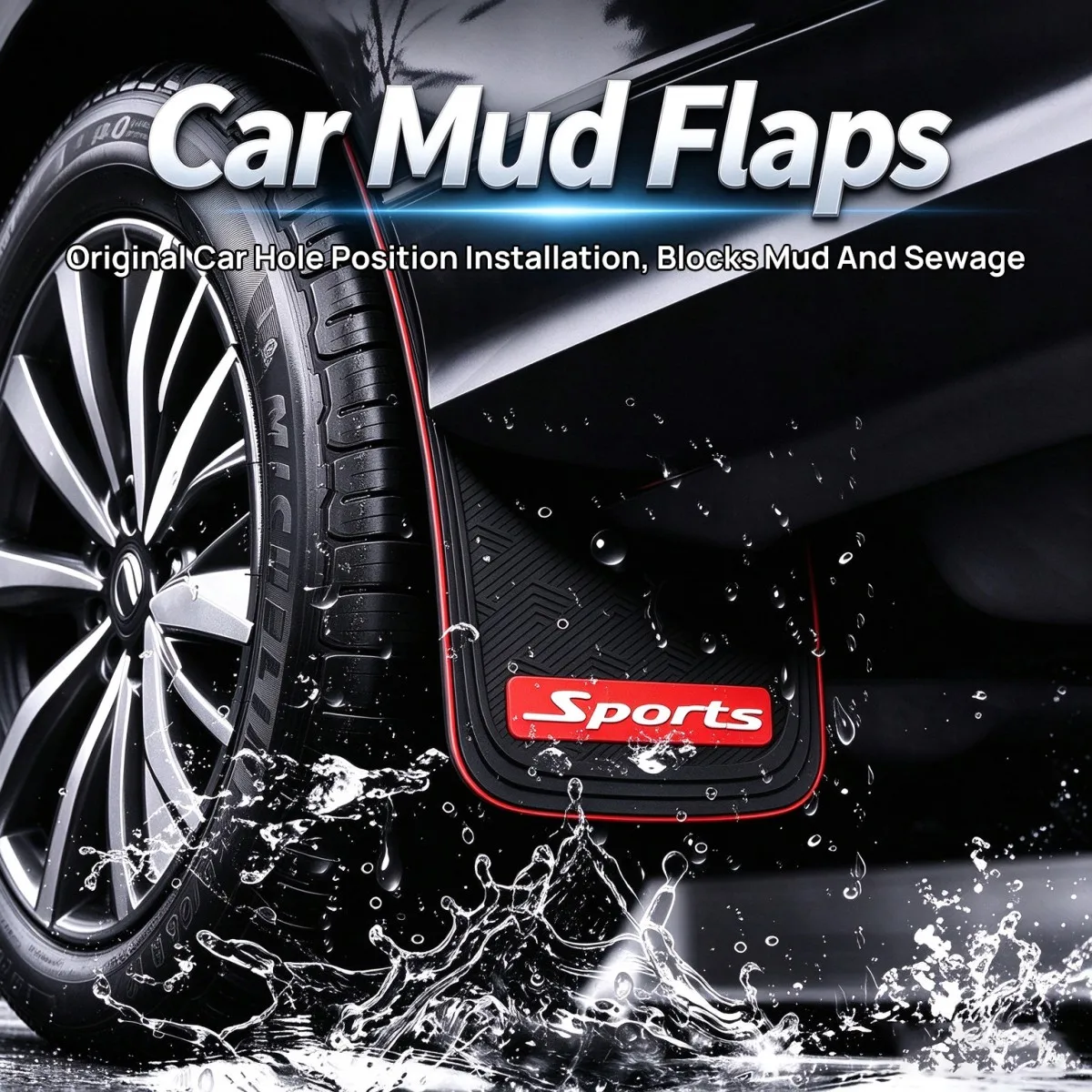 4Pcs Universal Car Mudguard Front Rear Wheels Mud Flaps PVC Splash Fender Guards For Car SUV Off-road Truck Auto Accessories