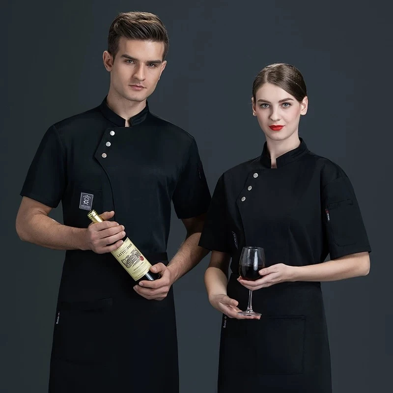 Professione Giacca da cuoco Pizzaiolo Costume da cuoco Uniforme da lavoro per servizio di ristorazione di alta qualità per catering, mensa, caffè, cottura domestica