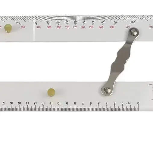 45cm Transparent PVC Parallel Ruler With Copper Gasket For Marine Chart Navigation Plotting Divider Measurement Tool
