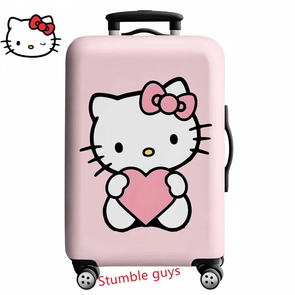 

Anime Kawaii Hello Kitty Suitcase Cover Fits 18-32 Inch Luggage Travel Protector For Fans