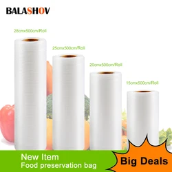 Food Vacuum Sealer Vacuum Bags Storage Bags for Food Fresh Long Keeping 15+20+25+28cm*500cm Rolls/Lot Bags Vacuum Packer Bags