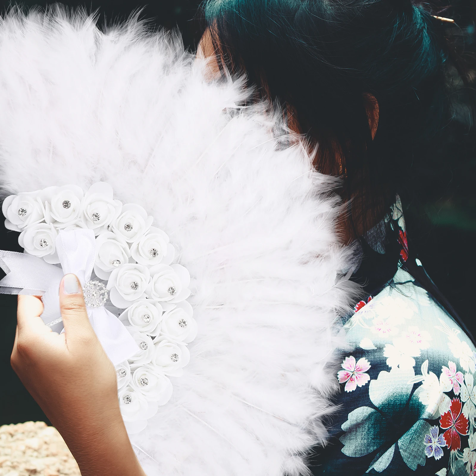 

Цветы и веера, винтажный шлейф H, свадебный декор, уникальные аксессуары для сценических танцев, креативный складной веер, долговечный