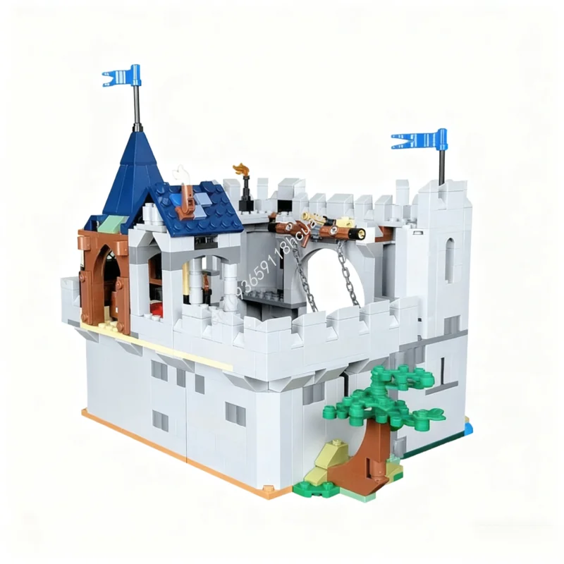 791 Uds. MOC Black Falcons Castillo fortaleza modelo bloques de construcción educación para niños montar juguetes modulares arquitectura regalos de navidad