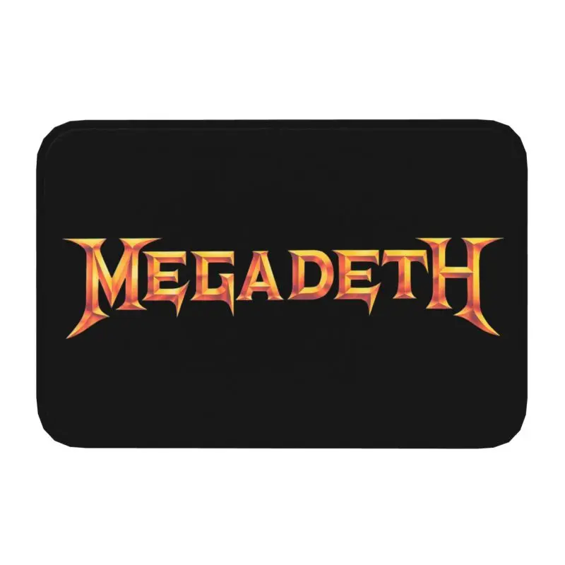 Personalized Heavy Metal Rock Roll Music Megadeths Print Doormat Mat Anti-Slip Bathroom Kitchen Living Room Rug Carpet 40*60cm