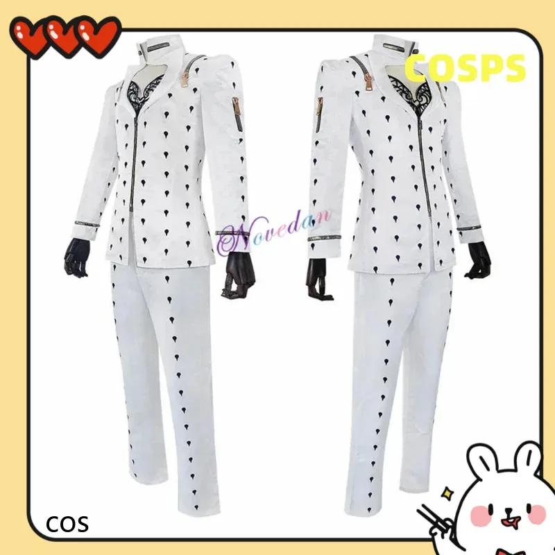

NO2 Anime Bruno Bucciarati Cosplay Costume White Black Suits Uniform Men Women Full Set LOCOS