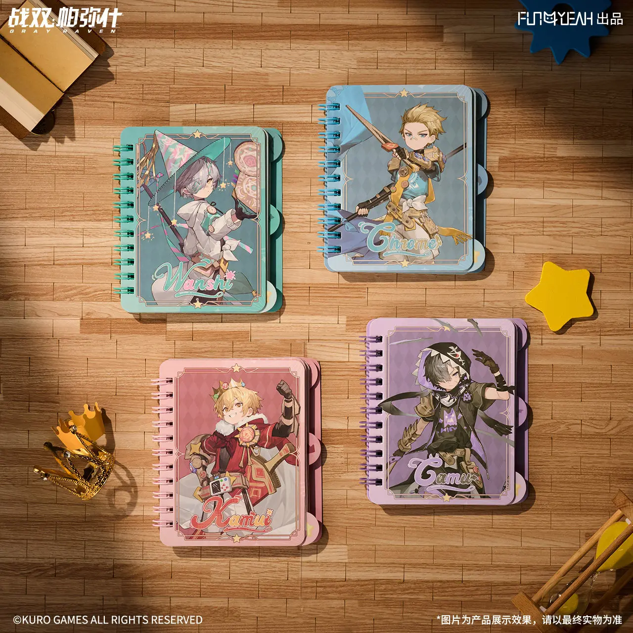 Official Game PUNISHING: GRAY RAVEN Chrome Camu Hamui Wanshi Mini Pocket Notebook Portable Diary Note Book Anime Game Toy Gifts