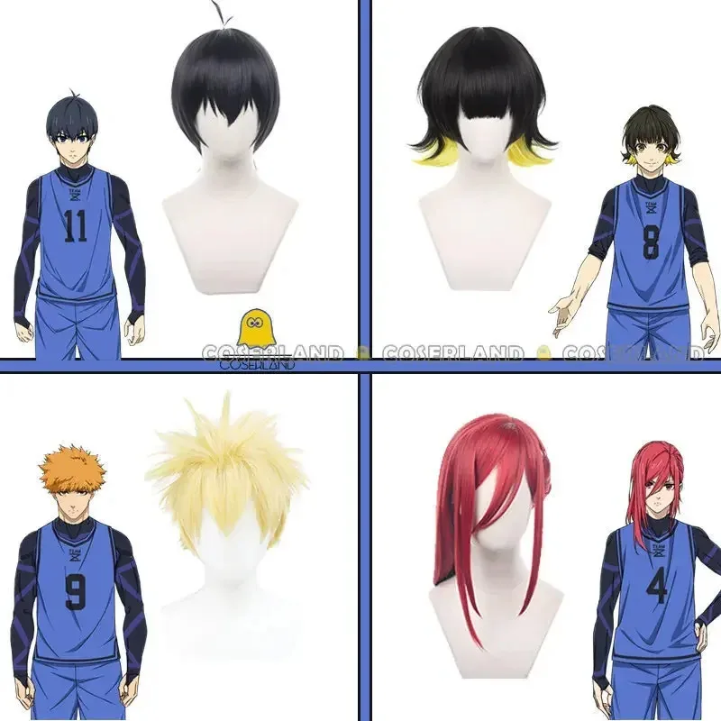 Anime Blue Lock No.11 Football Jersey Isagi Yoichi Cosplay Costume Wig Chigiri Hyouma Sportswear Team Z No.4 Bachira Meguru Men