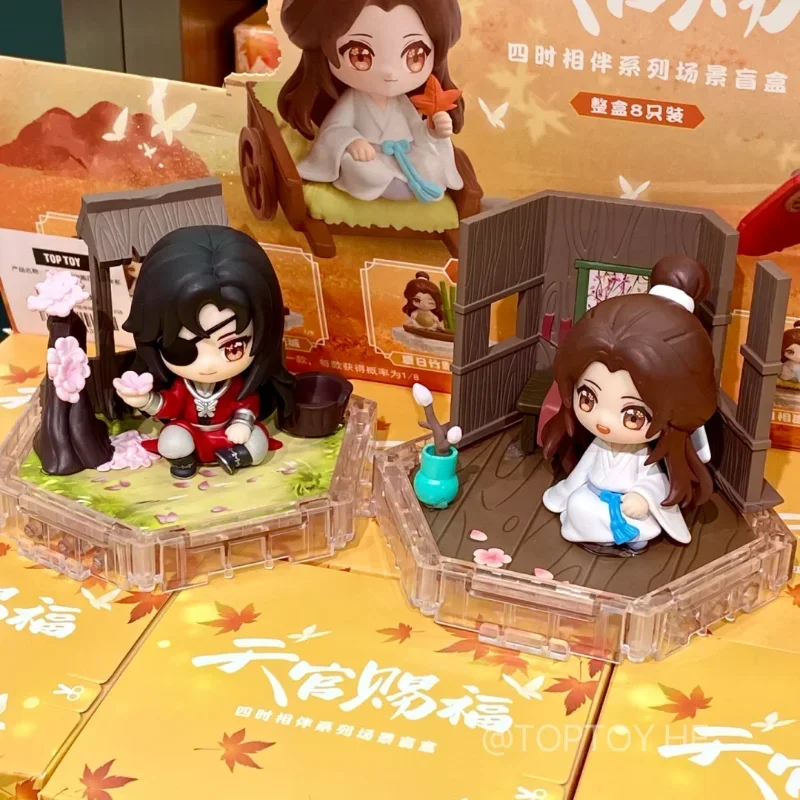 Tgcf Xie Lian Hua Chen Heaven Model gift Official's Blessing Blind Box Four Seasons Companionship Series Anime Figure Tian Guan