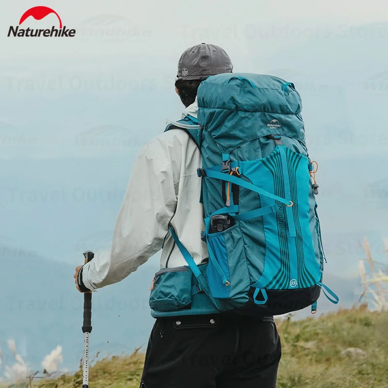 Naturehike 45L 55L 65L Backpack Hiking Trekking Camping Outdoor Professional Climbing Rucksack Large Capacity With Rain Cover