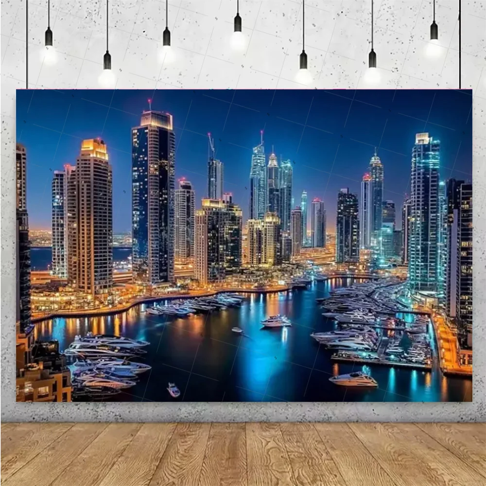 Ночной вид, высотное здание, фон, баннер, Нью-Йорк, город, фон для фотосъемки, украшение для вечеринки, реквизит для фотосессии