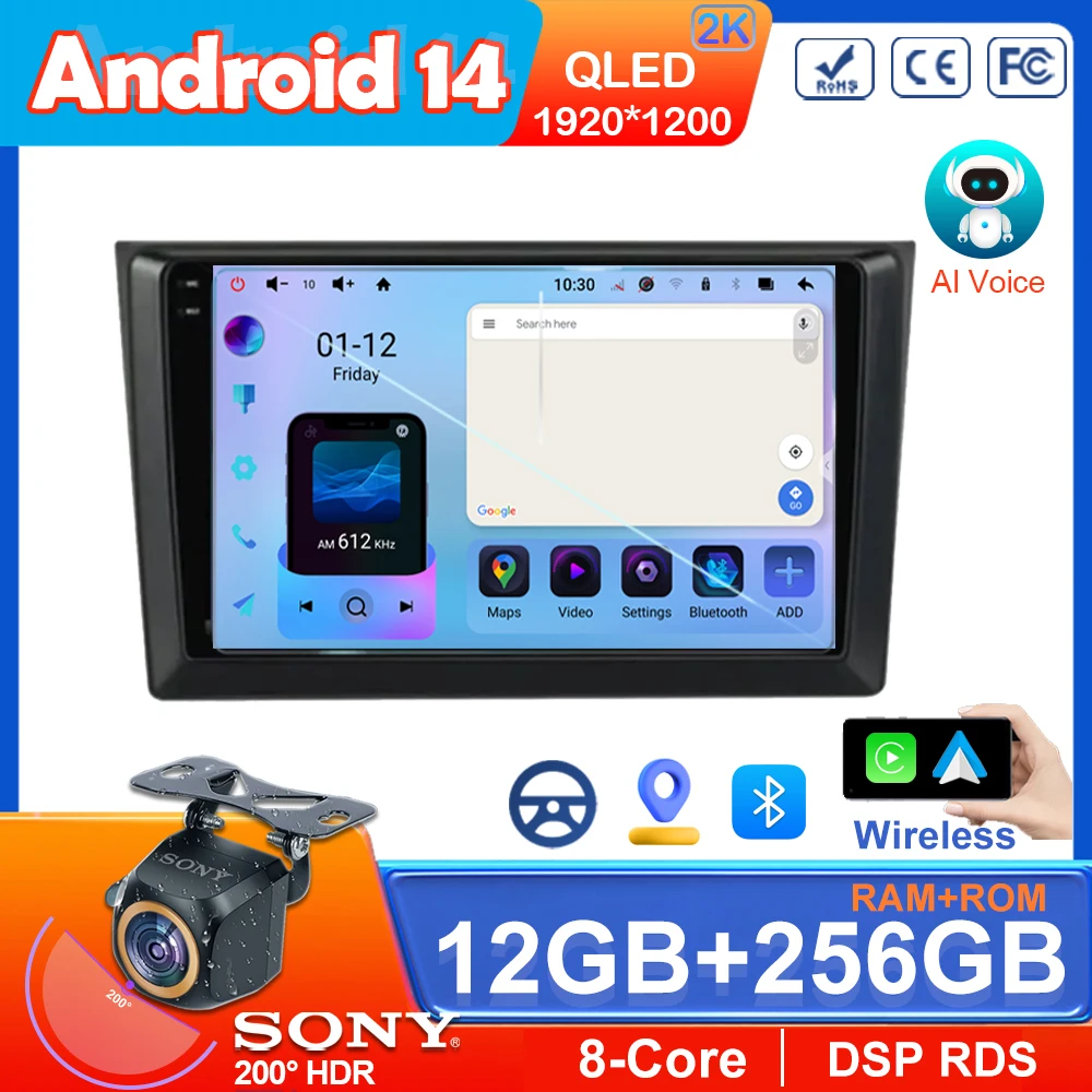 

Car Android 14 For Mazda CX9 CX-9 CX 9 TB 2006 -2016 Radio Stereo Multimedia Player GPS Navigation QLED Screen 5G Wifi Carplay