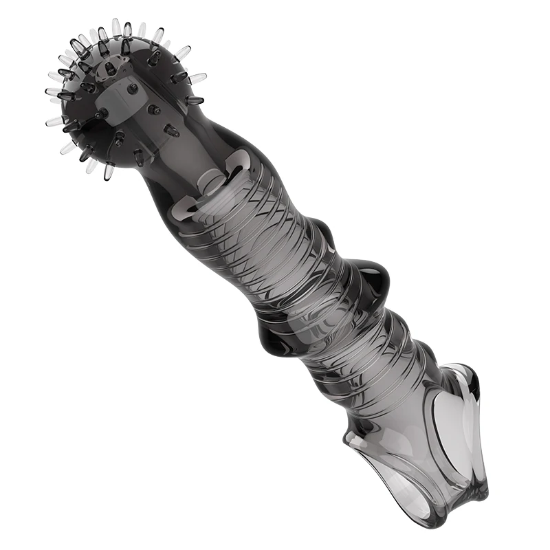 Penis Sleeves Latex Particles G-spot Condom Fama Vaginal Massage Sex Shop For Men Stimulation Condom Sex Toys Delay Ejaculation view 5