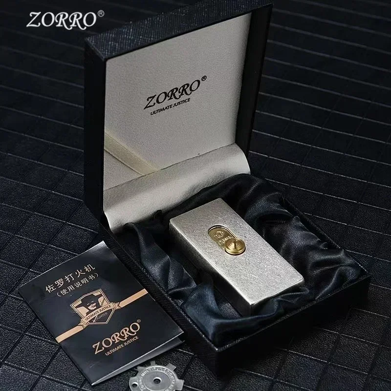 2023 New Rare Upward Slide Lighter New Design of Automatic Ignition Gasoline Smoking Lighter Copper/Zinc Alloy