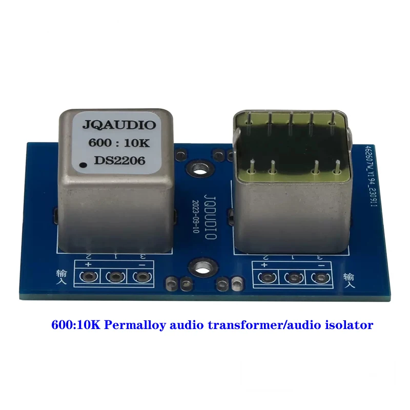 600:10K permalloy audio transformer, audio isolator, DC resistance: 26:450 audio amplifier transformer. XLR RCA conversion