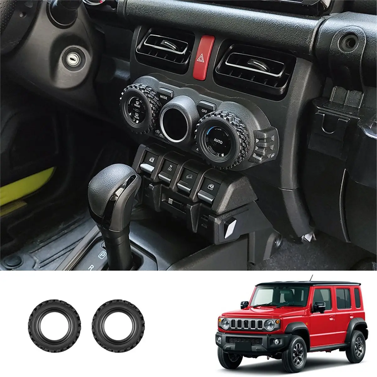 11.11Car Air Conditioner Knob Trim Ring AC Button Trim Sticker for Nomade 2025 Car Interior Accessories