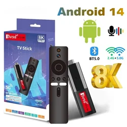 TV98 ATV Smart TV Stick Android 14 Allwinner H618 TV Box 2GB 16GB Support OTA 8K Media Player Wifi6 HDR10 Voice Remote TV Box