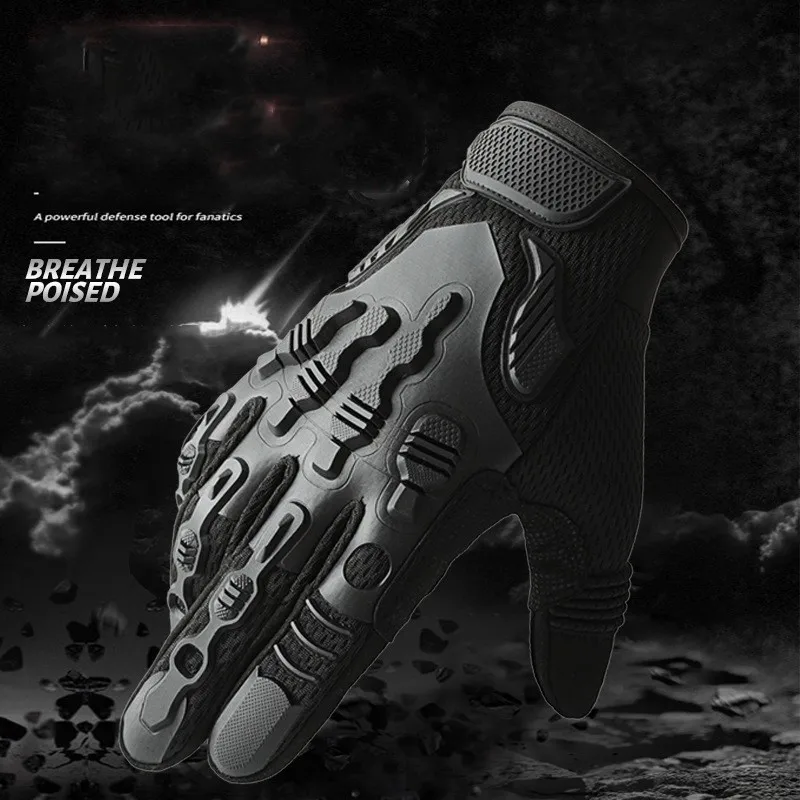 Tactical Military Gloves Full Finger Hard Knuckle Paintball Airsoft Combat Protective Motorcycle Cycling Anti-Skid Gloves