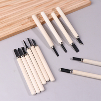 Woodworking DIY Hand Tools Knife Kit - 12pcs Basic Cutting & Detailed Wood Carving Chisel Set