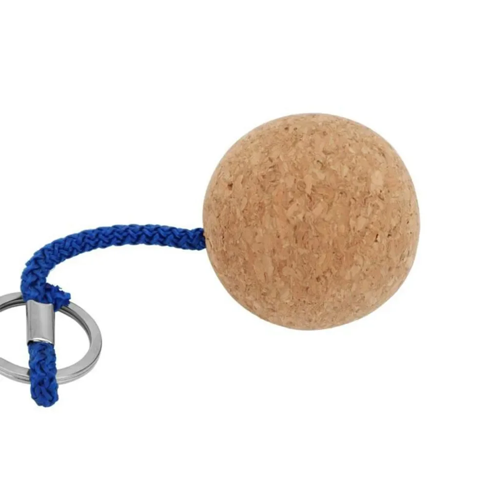 2Pcs Kork Ball Schwimmenden Schlüsselbund Runde 50MM Kunststoff Kotflügel Auftrieb Schlüssel Ring Geeignet Für Boot Segeln Kajakfahren surfen Geschenk – Detail 2