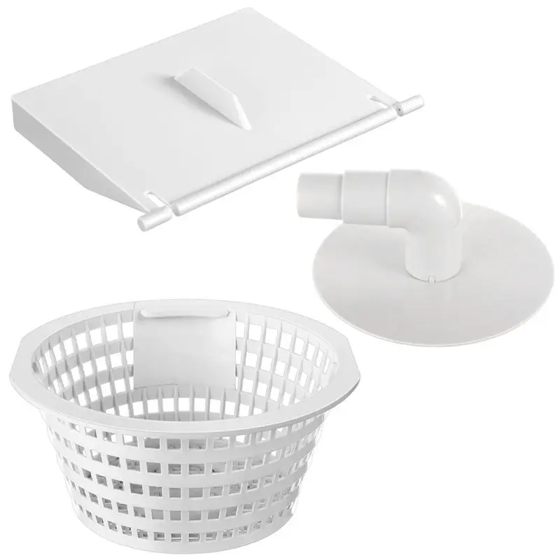 ABJT-8928 Cesta Recolectora para Piscina, Placa de Aspiración con Codo de 90 Grados 8929