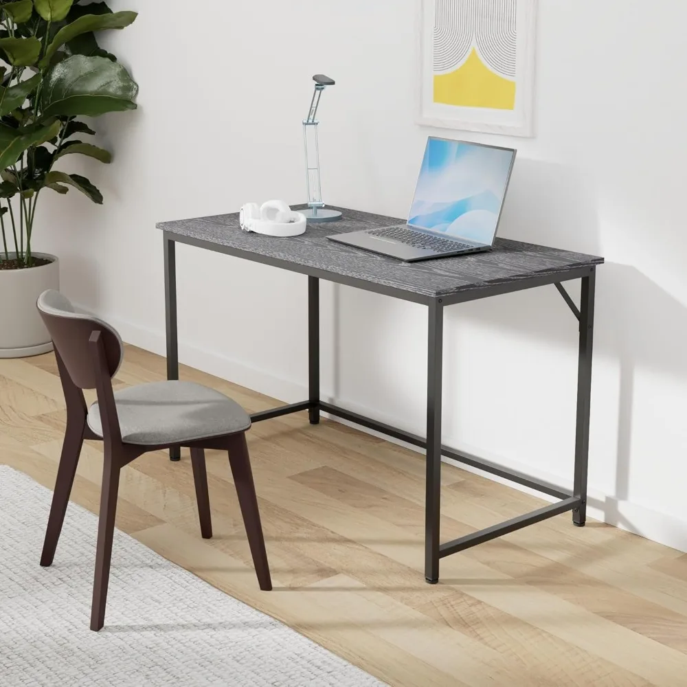 Computer Desk, Gaming Desk, Home Office Desk, for Small Spaces, 23.6 x 47.2 x 29.5 Inches, Industrial Style, Metal Frame